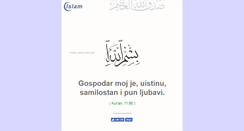 Desktop Screenshot of islam.ba