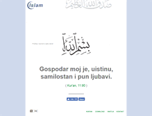 Tablet Screenshot of islam.ba